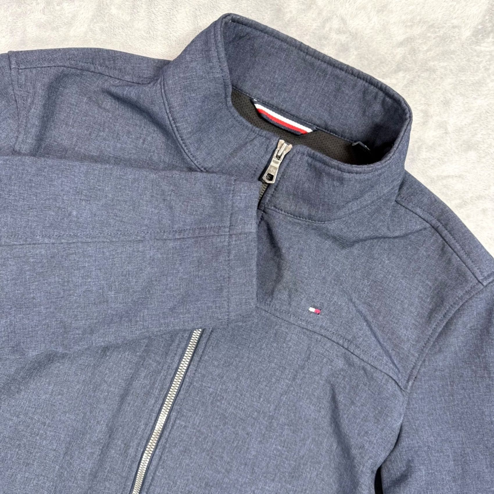 Tommy Hilfiger Tommy Hilfiger Men's Jacket Full Zip Soft Shell Heather Navy XL Size US XL / EU 56 / 4 - 2 Thumbnail