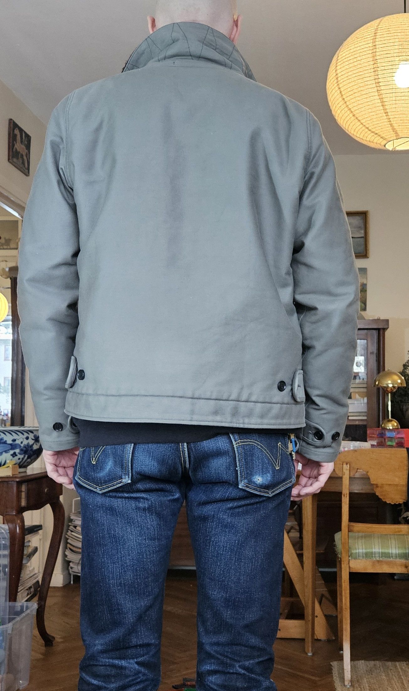 Iron Heart IHM-14v2 - Alpaca Lined Whipcord N1 Deck Jacket Size US M / EU 48-50 / 2 - 12 Thumbnail