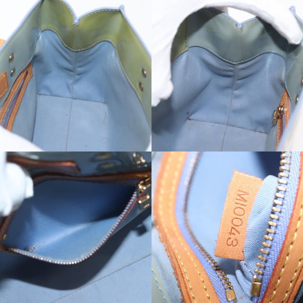 Louis Vuitton LOUIS VUITTON Monogram Vernis Reade PM Hand Bag Lavande Size ONE SIZE - 12 Thumbnail