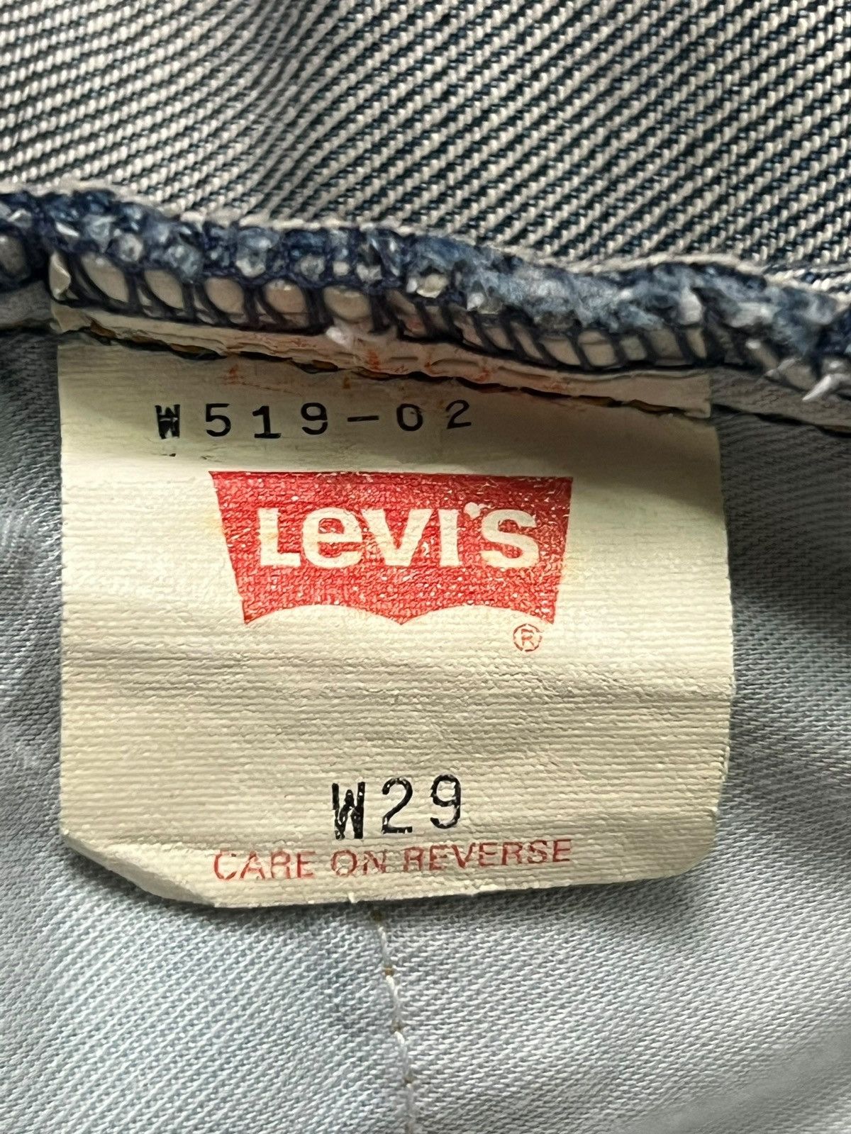 Levi's Vintage 90s Levi’s W519 Japan - Faded Rusty Wash Jeans Size 26" / US 2 / IT 38 - 14 Thumbnail