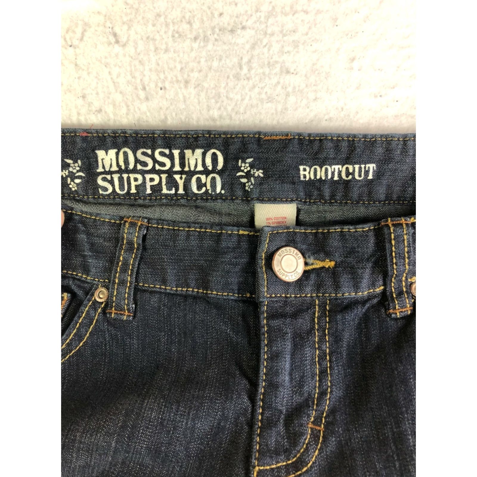 Mossimo Mossimo Womens Jeans Size 7 Dark Wash Mid Rise Bootcut Blue Denim Size 28" / US 6 / IT 42 - 7 Thumbnail