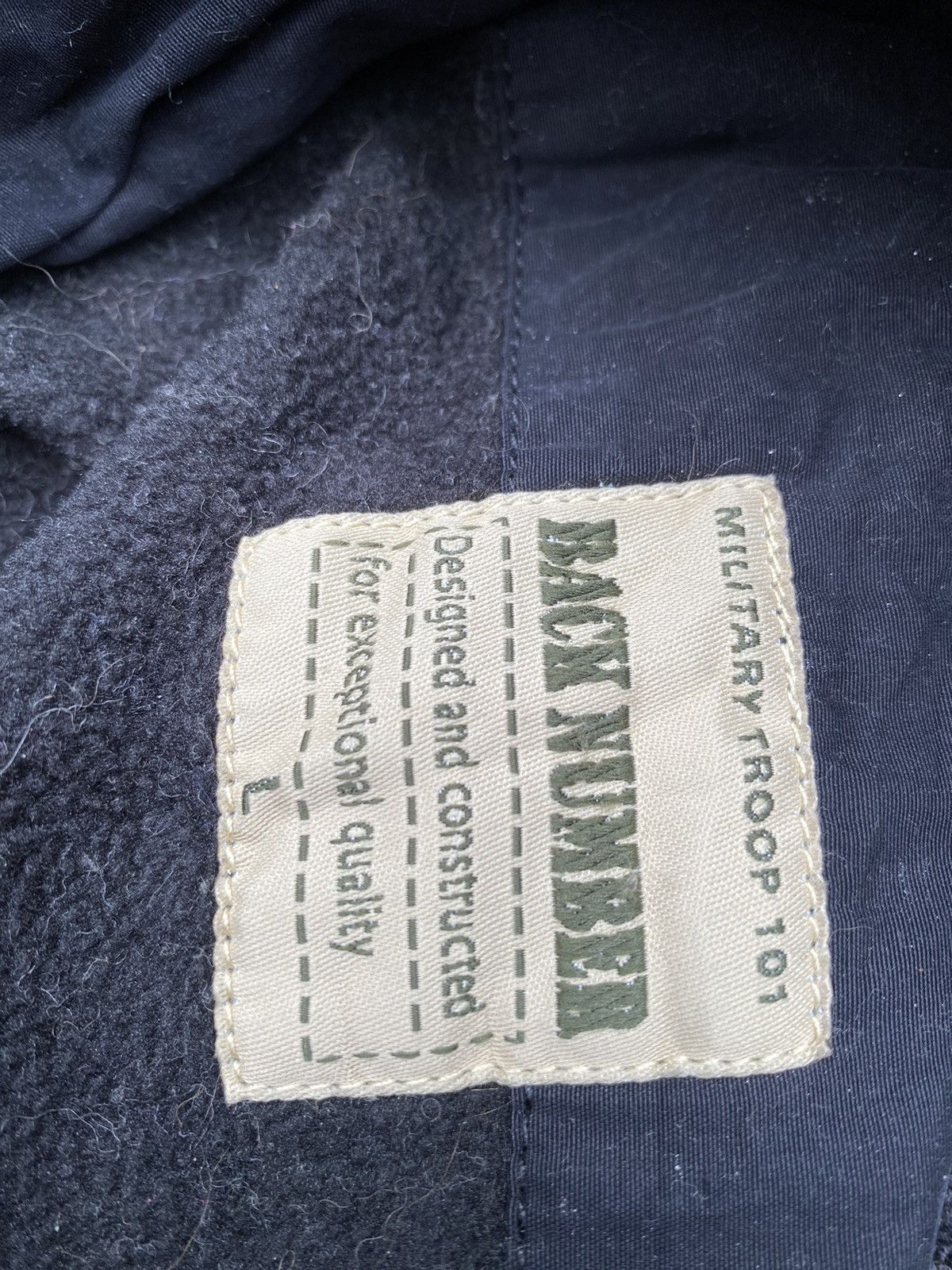 Japanese Brand Vtg Back Number Military Parka Fur Hood Size US L / EU 52-54 / 3 - 7 Thumbnail