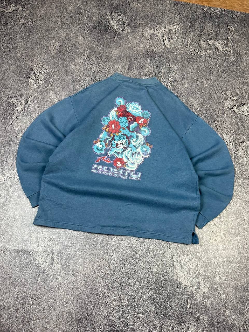 Rusty Vintage 90s Rusty Surf Style Graphic Print Sweatshirt Size US M / EU 48-50 / 2 - 2 Thumbnail