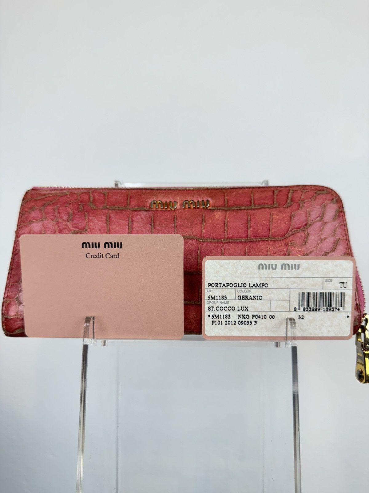Miu Miu Leather wallet Miu Miu y2k original streetwear luxury Size ONE SIZE - 3 Thumbnail