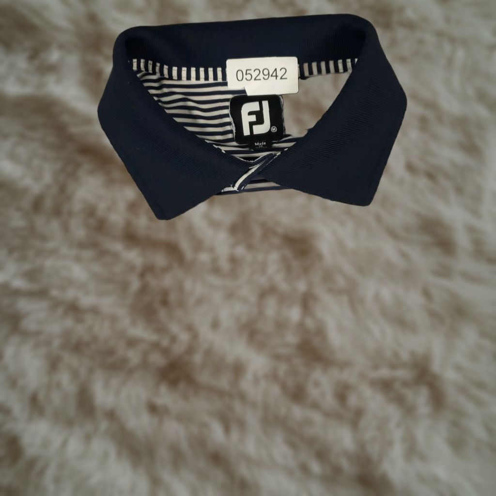 Footjoy FJ Polo Shirt Mens M Blue White Striped Short Sleeve Polo Shirt Men Blue White Striped Golf Casual Short Sleeve FJ Size US M / EU 48-50 / 2 - 1 Thumbnail