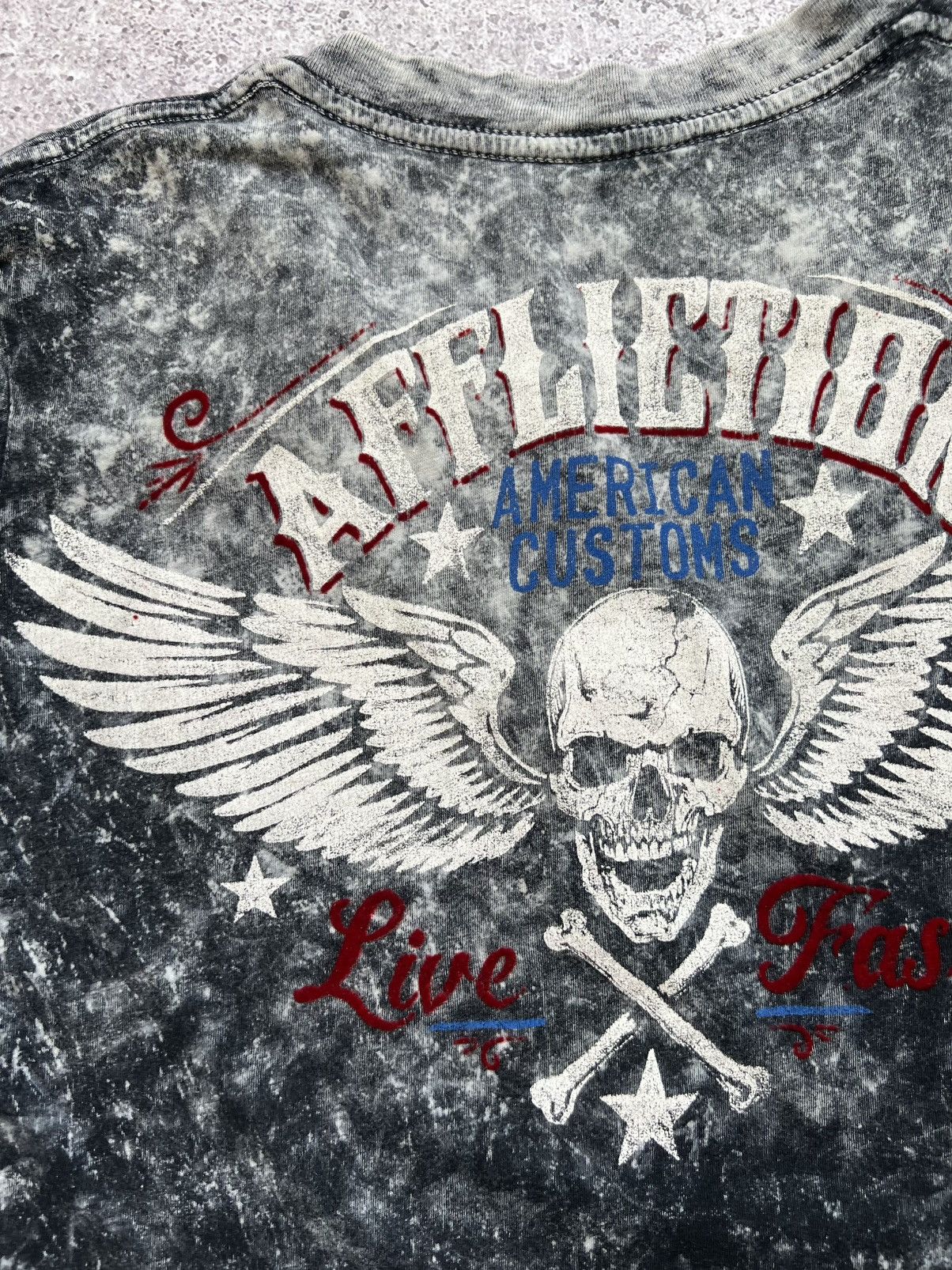 Affliction Affliction Women's Skull T-shirt Y2K Tee Size L / US 10 / IT 46 - 19 Thumbnail