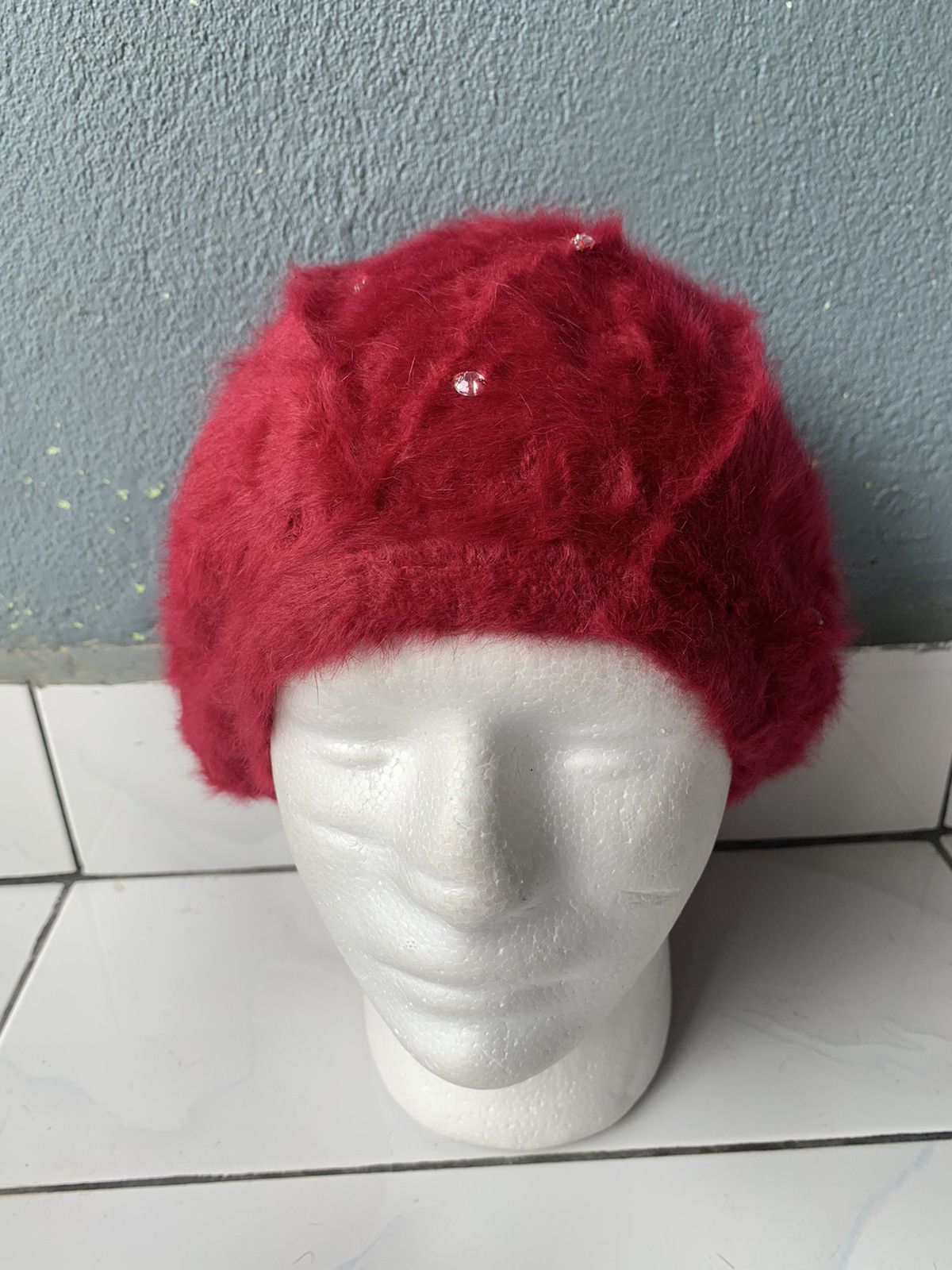 Japanese Brand Punk Bondage Style Earth Music & Ecology Mohair Hats Size ONE SIZE - 2 Thumbnail