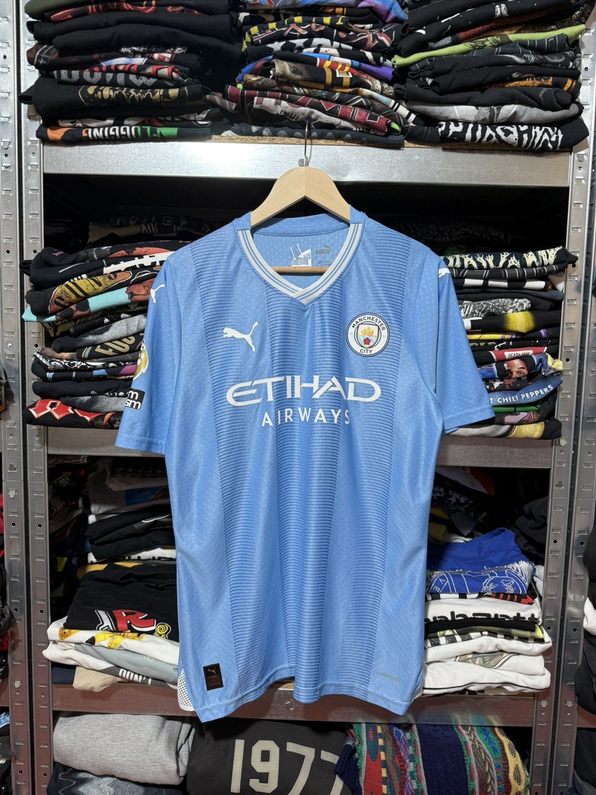 Puma Puma Manchester City 2023 2024 Home Football Soccer Jersey Size US L / EU 52-54 / 3 - 1 Thumbnail