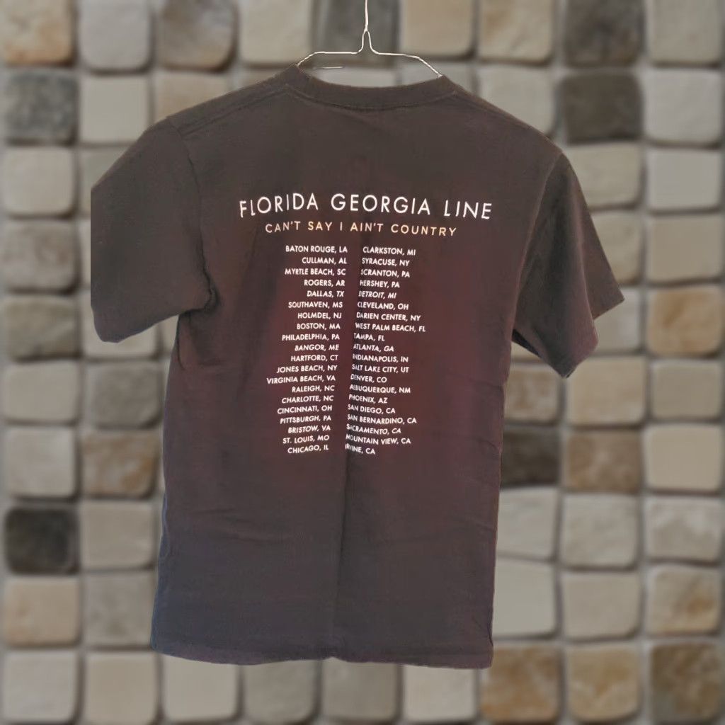 Hanes Florida Georgia Line Concert T-Shirt Small Cant Say I Aint Country Tour Mens Size S Black Hanes Cotton Crew Neck Graphic Tee Band Shirt Size US S / EU 44-46 / 1 - 1 Thumbnail