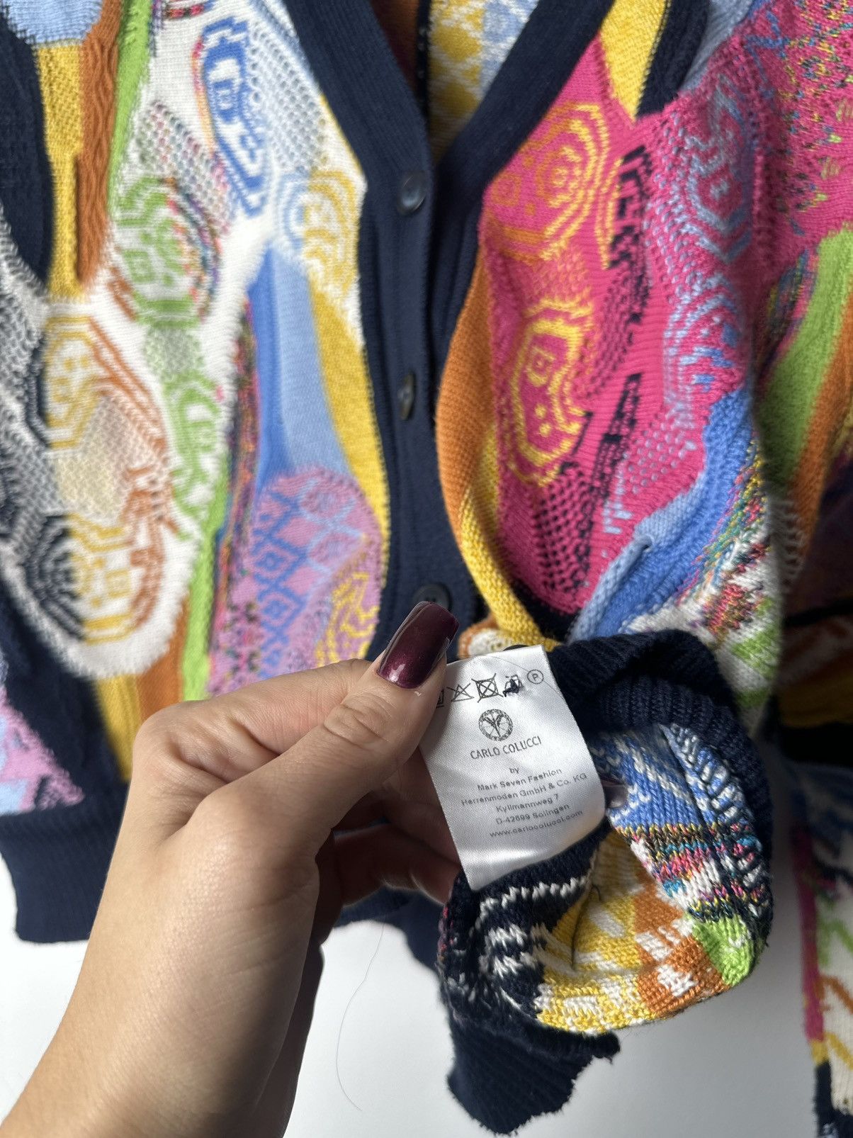 Carlo Colucci Unique cardigan fancy multicolor luxury carlo colucci Size M / US 6-8 / IT 42-44 - 6 Thumbnail