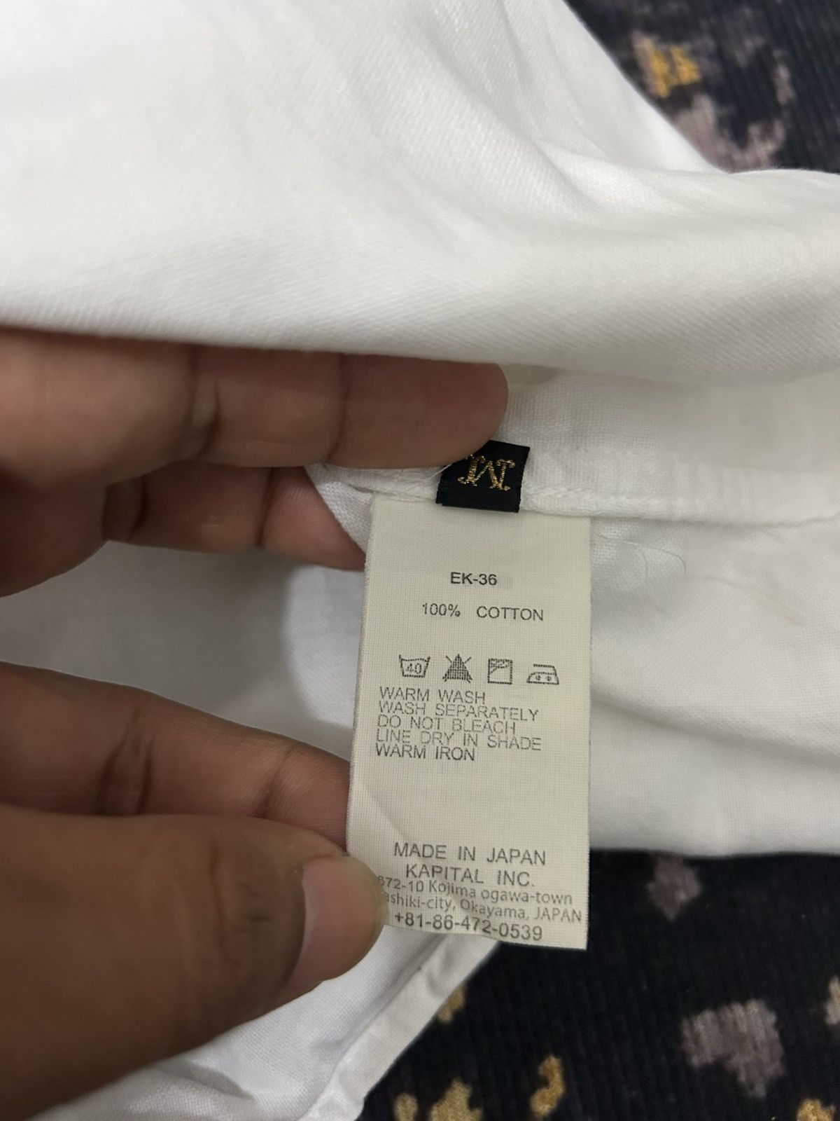 Kapital Kapital Long Sleeve Big Button White Shirt Size US M / EU 48-50 / 2 - 12 Thumbnail