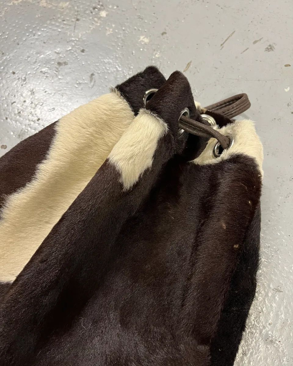 Dolce & Gabbana SS2000 Dolce & Gabbana Cow Effect Pony Hair Leather Backpack Size ONE SIZE - 6 Thumbnail