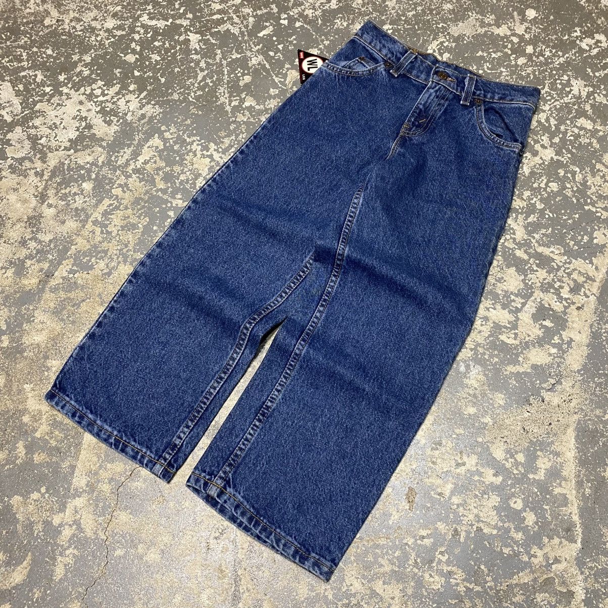 Levi's × Vintage Vintage Girls Levi’s 565 Wide Leg Blue Denim Jeans USA NWT Size US 26 / EU 42 - 5 Thumbnail