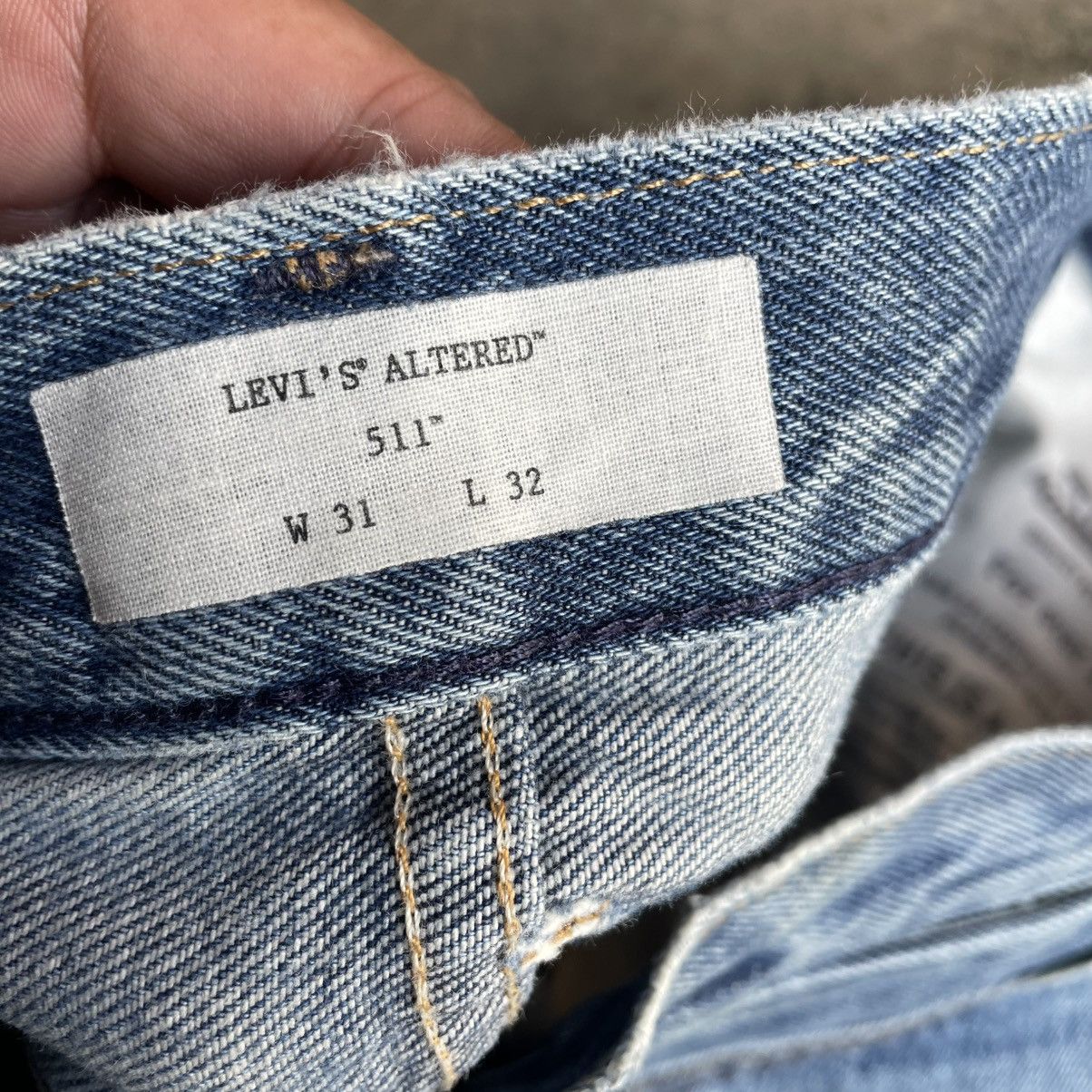 Levi's Vintage Clothing 🔥Vintage Levis 511 Twist Curve Ripped Distress Deim Jeans Size US 32 / EU 48 - 16 Thumbnail