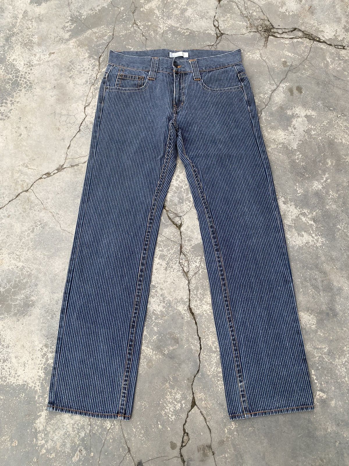 Indu Homme INDU HOMME Hickory Stripes Jeans Size US 32 / EU 48 - 1 Thumbnail
