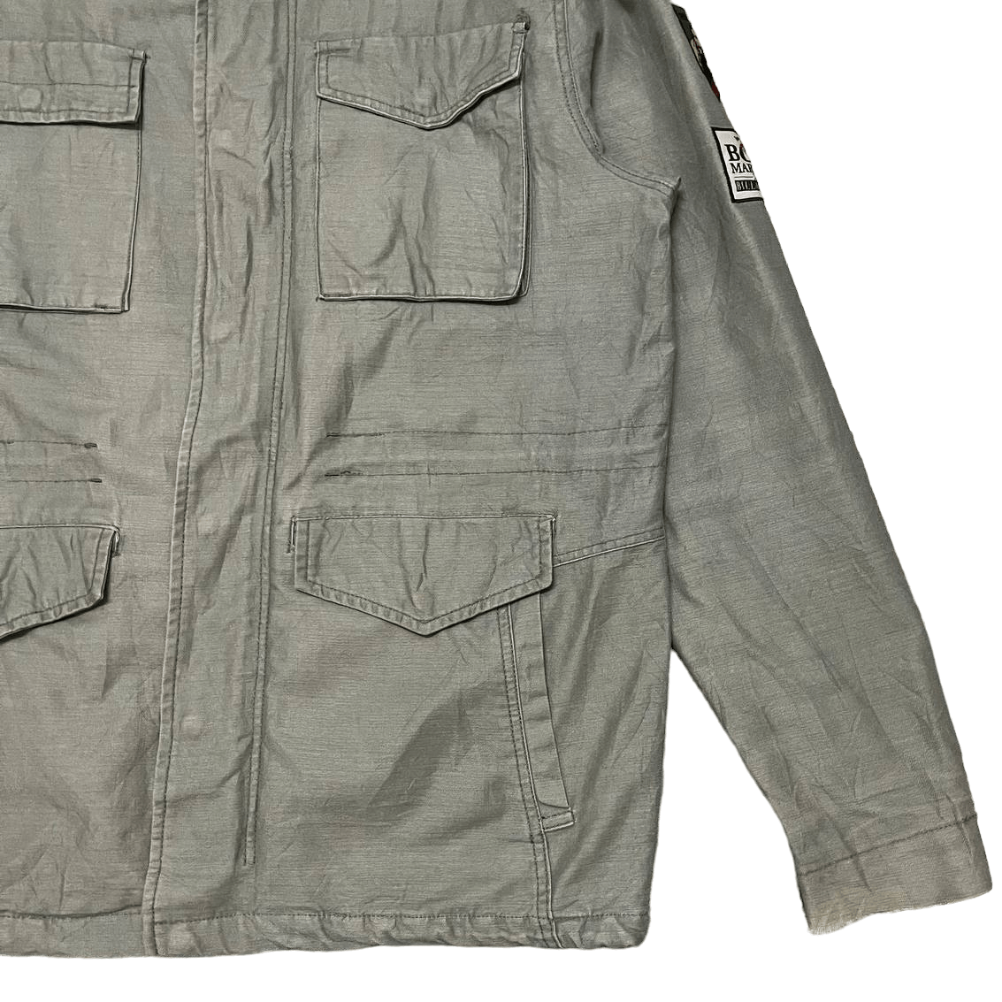 Bob Marley Vintage Billabong x Bob Marley M65 Military Cargo Jacket Size US L / EU 52-54 / 3 - 4 Thumbnail