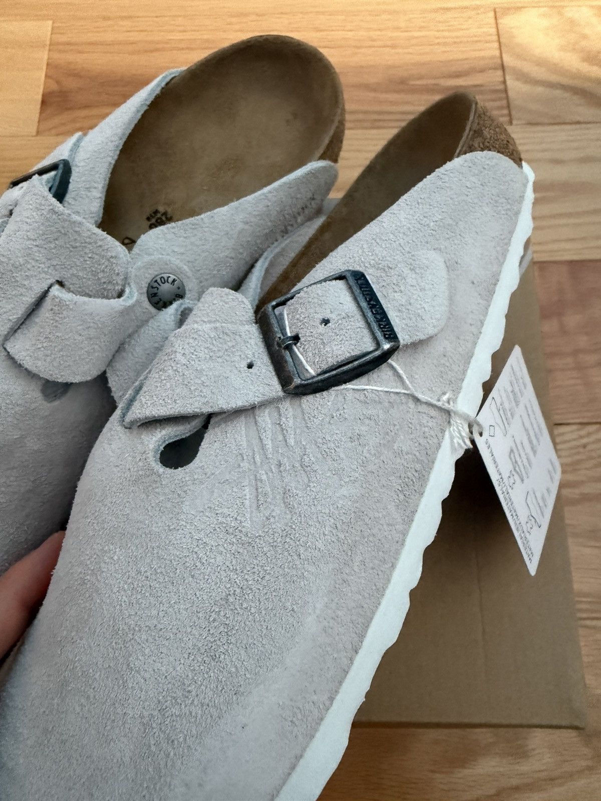 Birkenstock × Stussy Stussy x Birkenstock Boston “Bone” Size US 10 / EU 43 - 2 Thumbnail