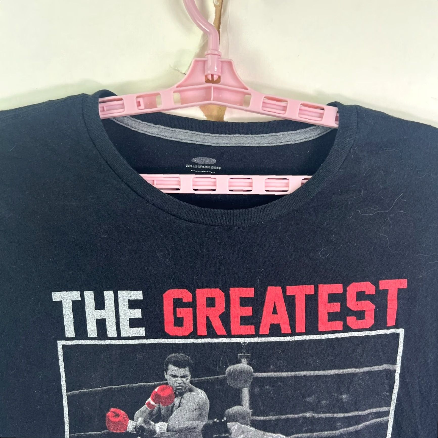 Vintage Ali Graphic T-Shirt Mens 2XL Black Crew Neck Short Sleeve Retro Sports Size US XXL / EU 58 / 5 - 3 Thumbnail