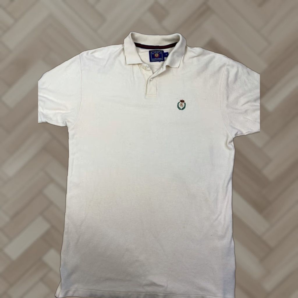 Chaps Chaps Ralph Lauren Polo Shirt Mens Size M Solid Beige 3354 Short Sleeve Golf Regular Size US M / EU 48-50 / 2 - 1 Thumbnail