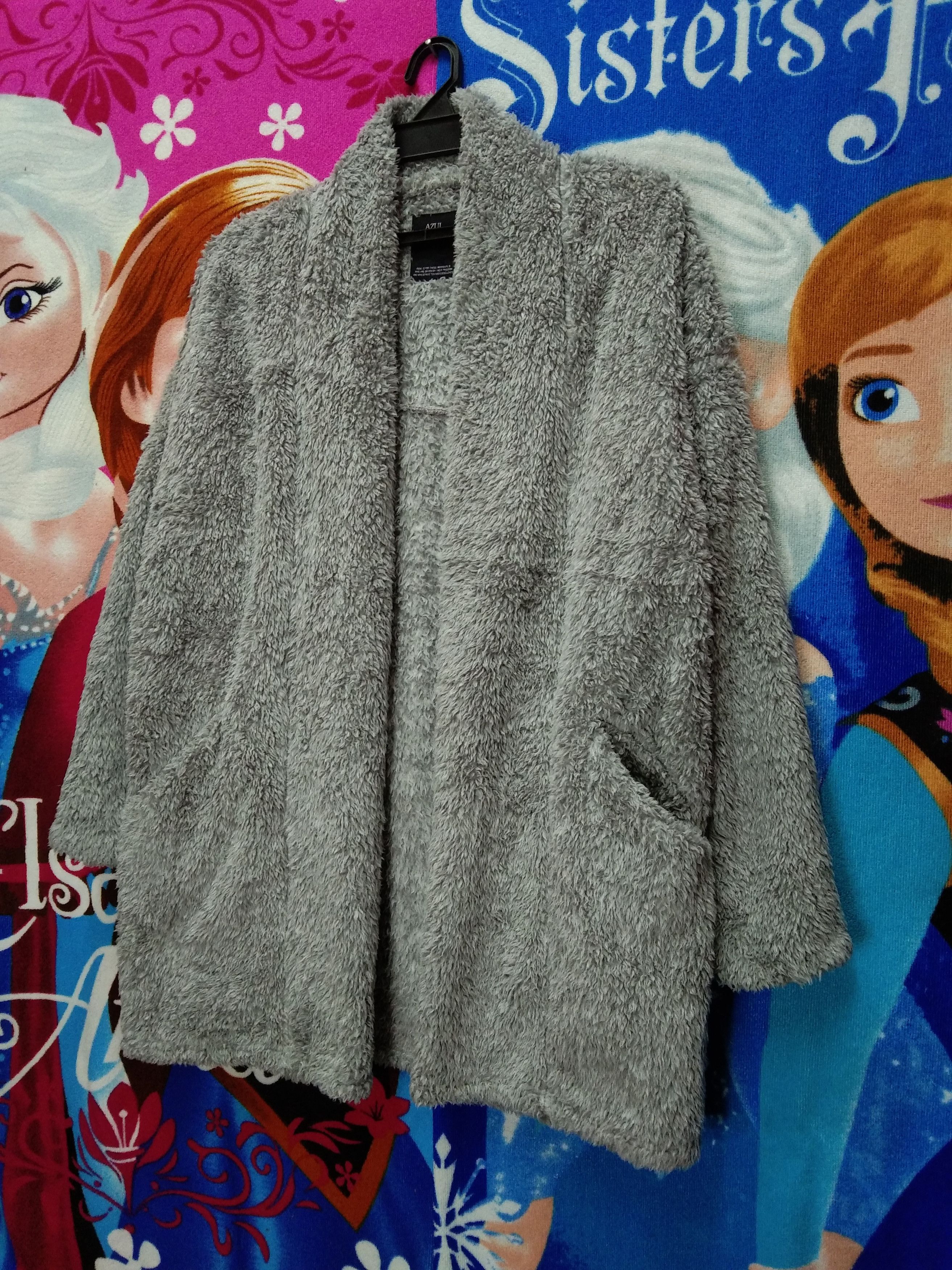 Japanese Brand × MOUSSY AZUL SOFT AND FLUFFY BUTTONLESS JACKET Size ONE SIZE - 3 Thumbnail