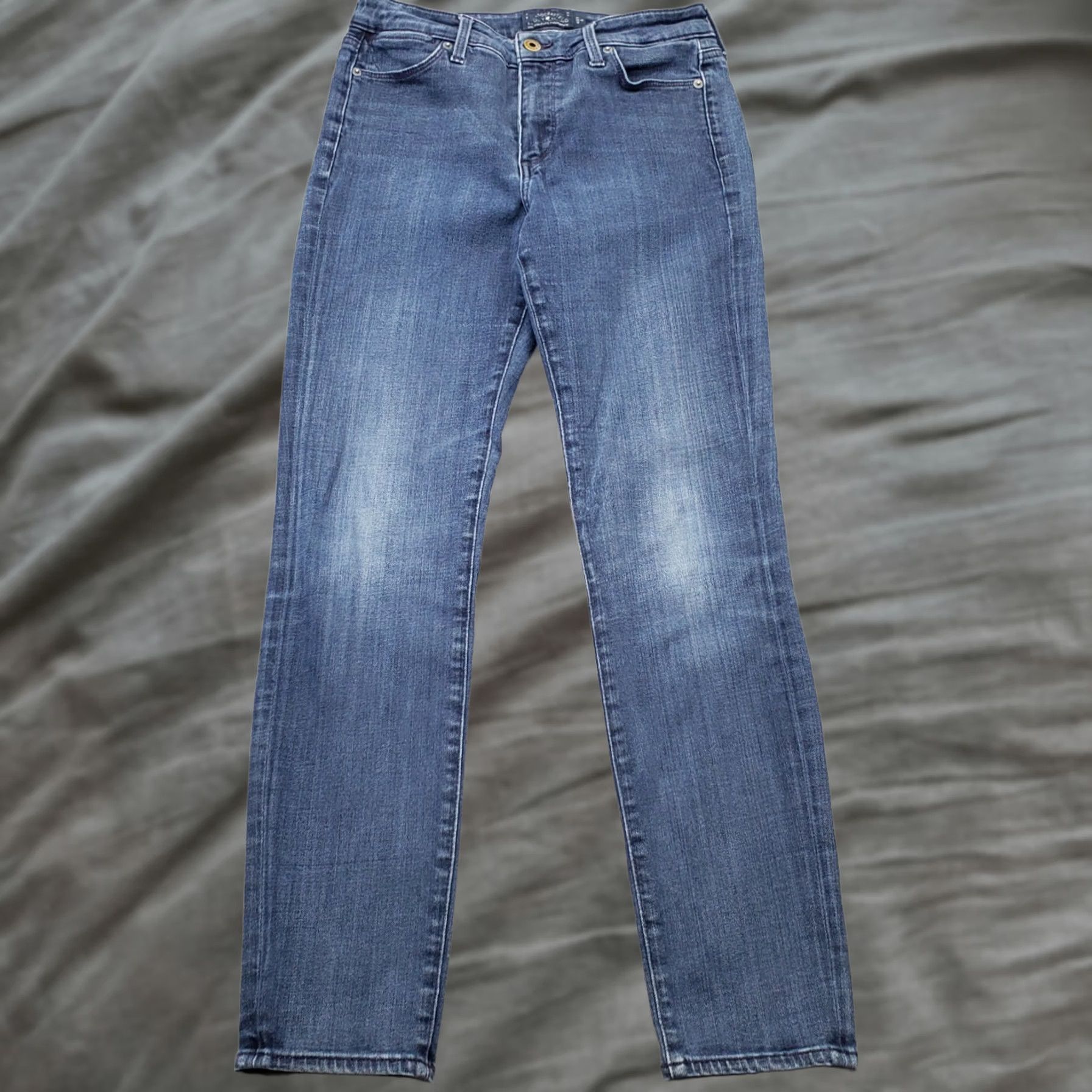 Lucky Brand Lucky Brand Skinny Jeans Womens 4 Blue Denim Hayden Slim Fit 5-Pocket Size 4 27 Inseam 28" Color Blue (Medium Wash) 1990s? Size 27" / US 4 / IT 40 - 1 Thumbnail