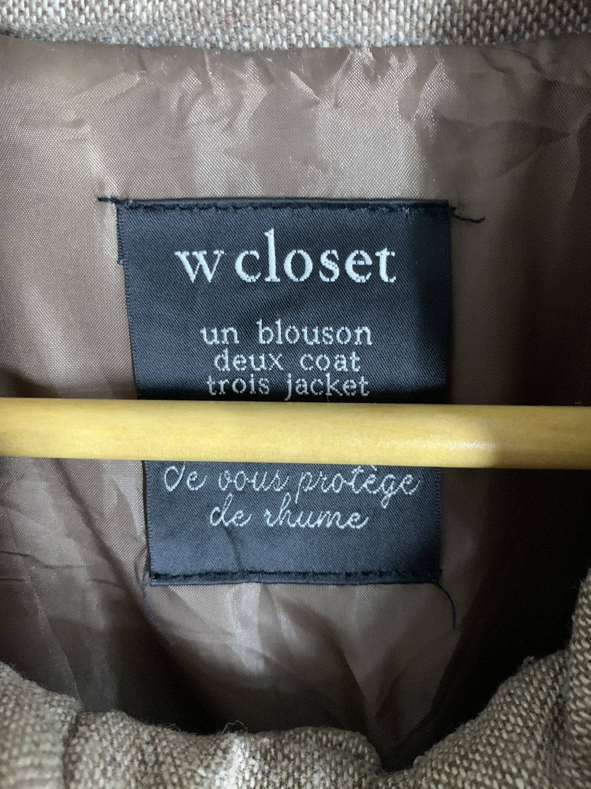Designer × Japanese Brand × Vintage Vintage W Closet Hoodie Jacket Size US L / EU 52-54 / 3 - 7 Thumbnail