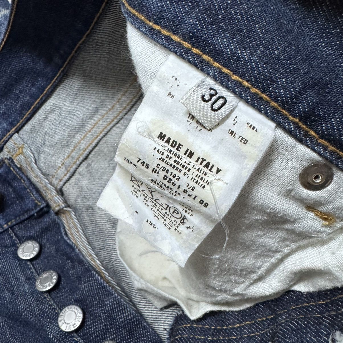 Helmut Lang Vintage Helmut Lang Raw Denim Classic Jeans Distressed Size US 31 - 17 Thumbnail