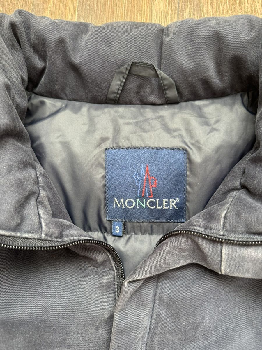 Moncler Moncler men's vintage navy blue Large down coat jacket Size US L / EU 52-54 / 3 - 3 Thumbnail