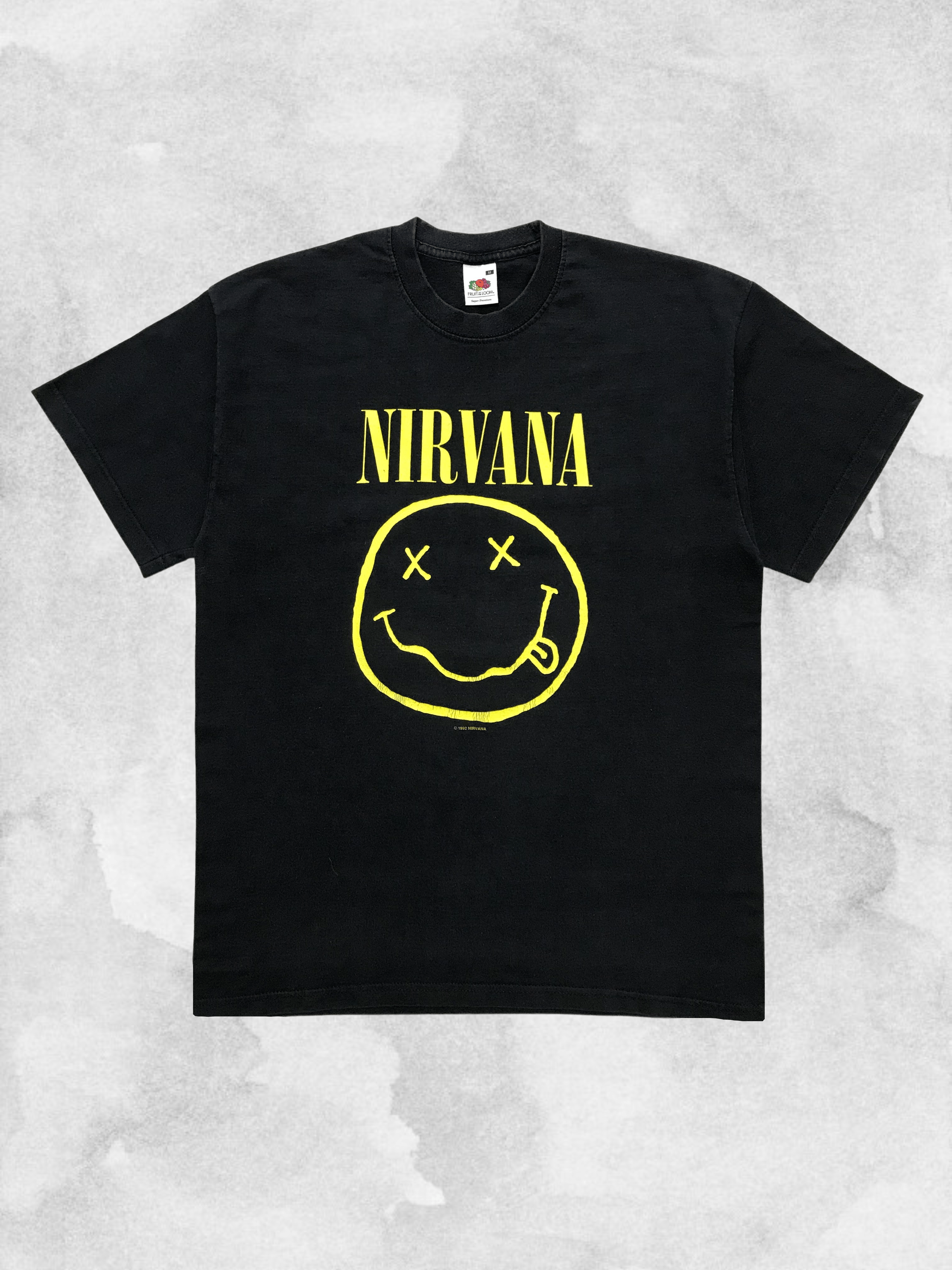Nirvana NIRVANA 1992 Vintage T-Shirt Smiley Band Tees Kurt Cobain Size US M / EU 48-50 / 2 - 1 Thumbnail