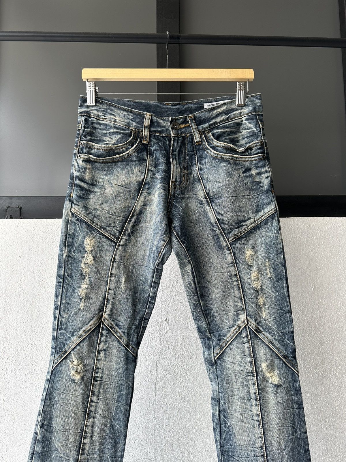 semanticdesign Early 00’s Semanticdesign mudmax paneled jeans Size US 30 / EU 46 - 15 Thumbnail