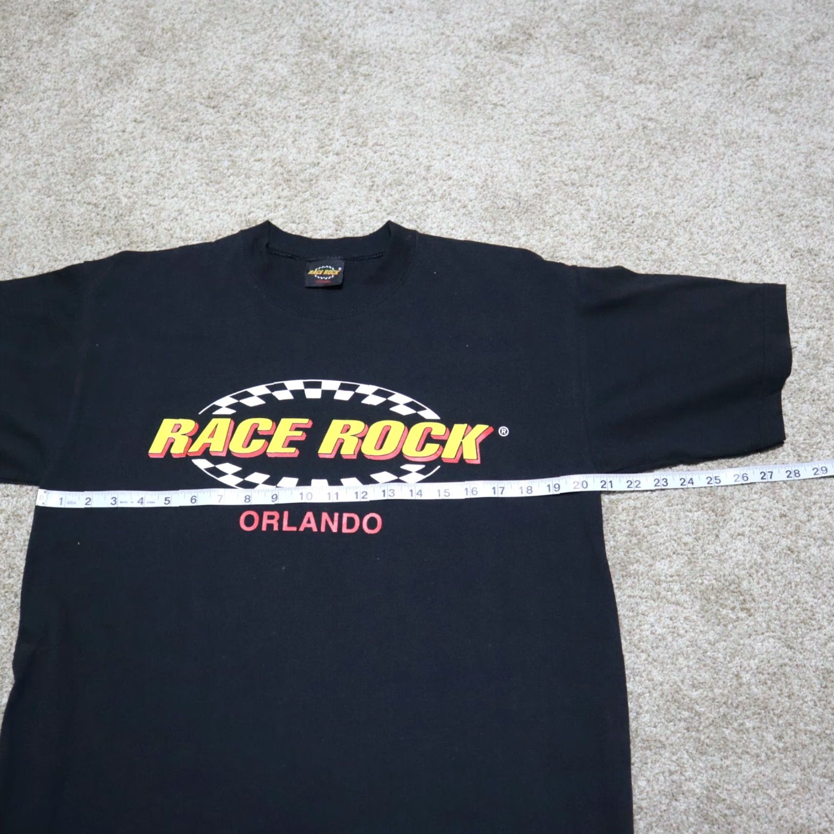 Vintage VINTAGE RACE ROCK T-Shirt Men Large Black Short Sleeve Crew Neck Size US L / EU 52-54 / 3 - 5 Thumbnail