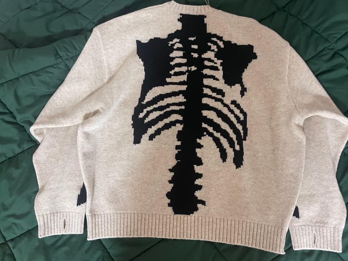 Kapital Kapital 5G Wool Bone Crewneck Sweater Size US L / EU 52-54 / 3 - 1 Thumbnail