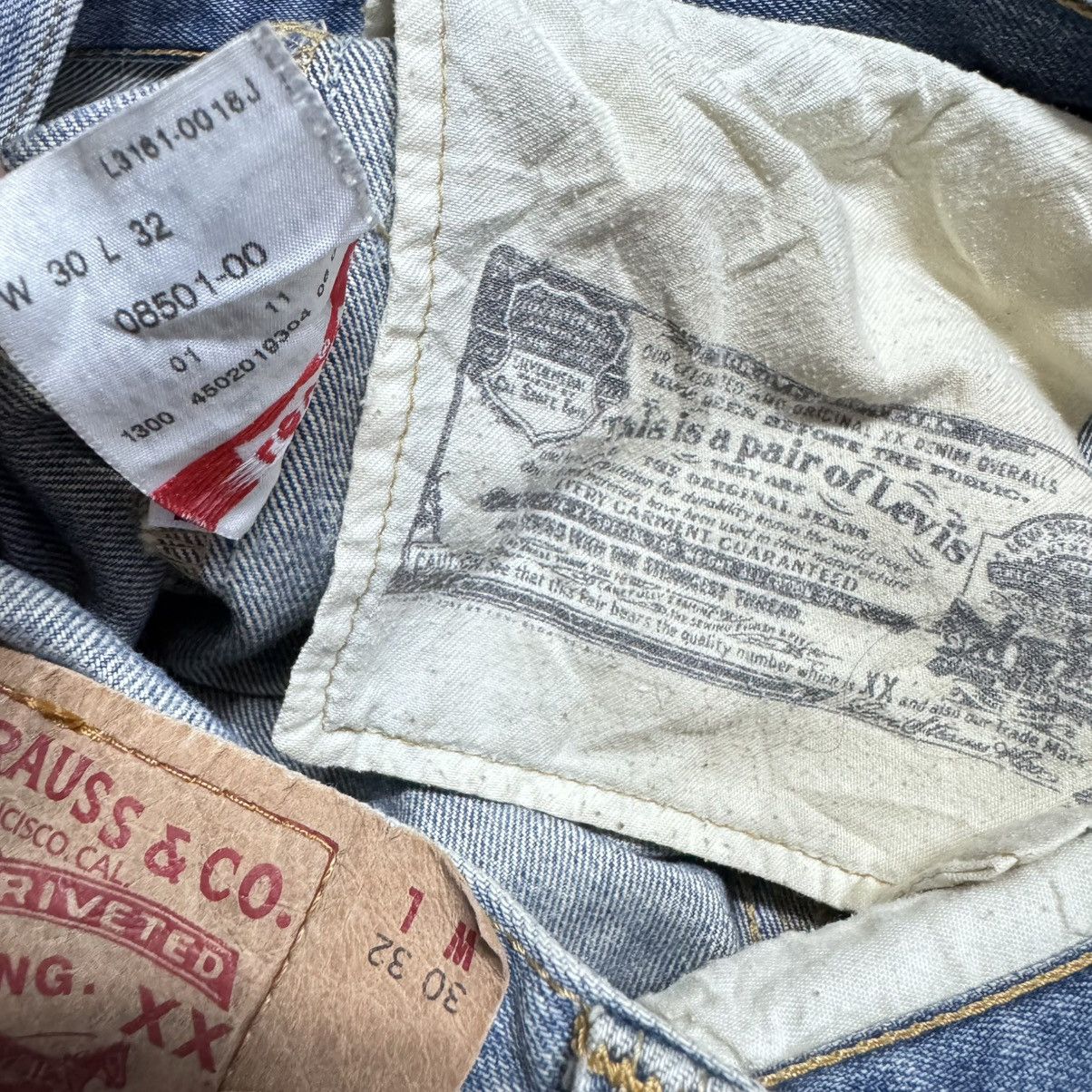 Levi's Levis 501 Distressed Jeans Size US 31 - 21 Thumbnail