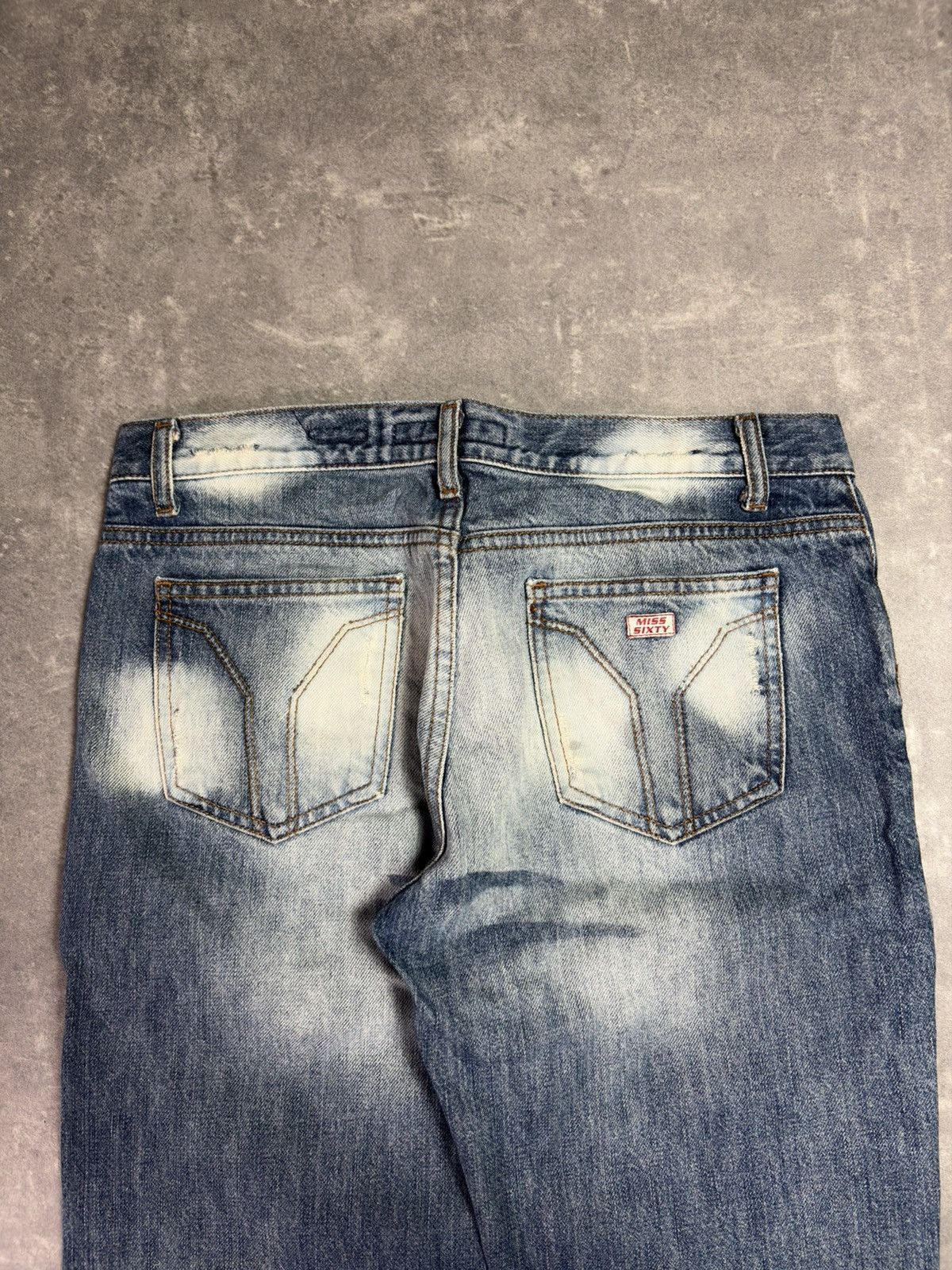 Miss Sixty Miss Sixty Flared Washed Flip Tommy Vintage Jeans 29 Bootcut Size 29" - 12 Thumbnail