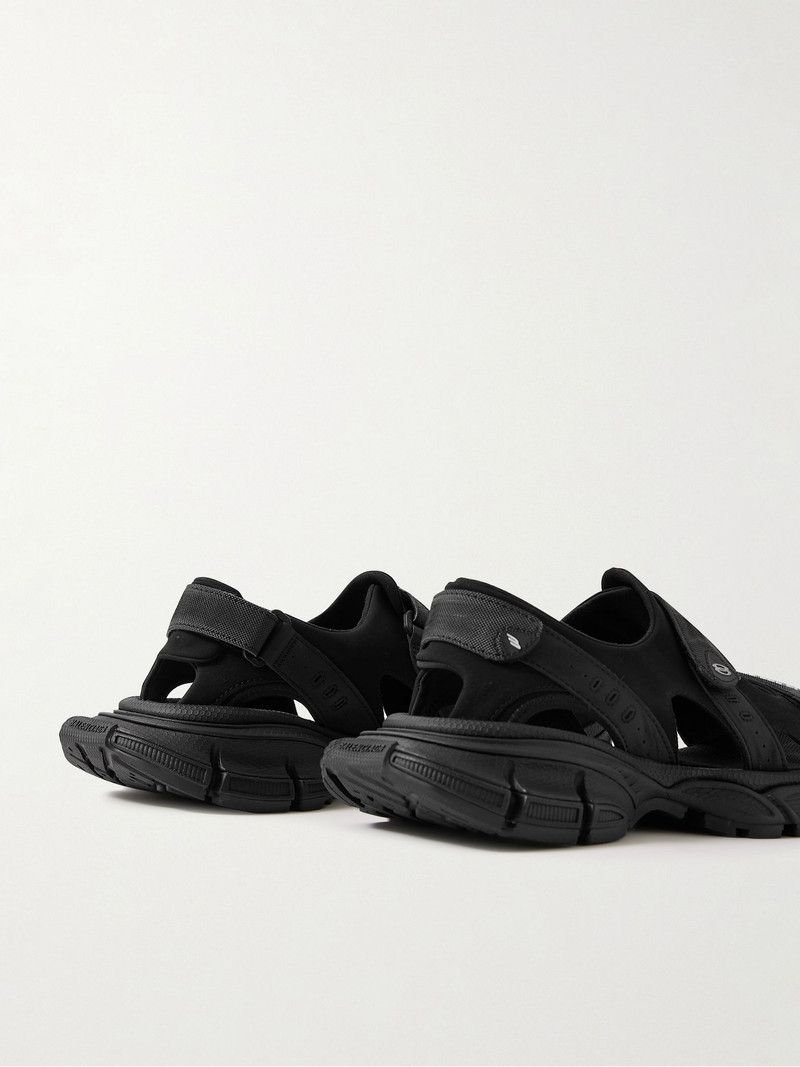 Balenciaga o1srvl11e0226 3XL Sandals In Black Size US 10 / EU 43 - 4 Thumbnail