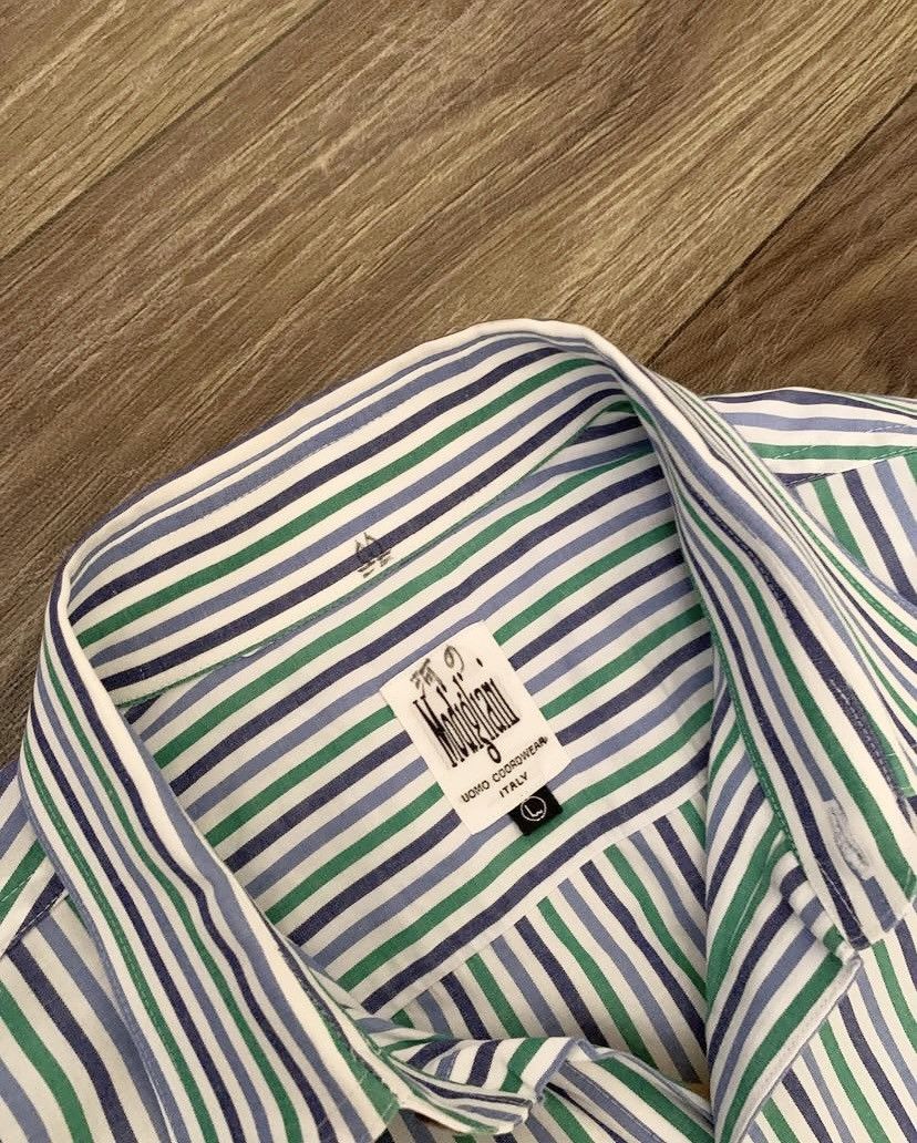 Other Mens Vintage MODIGLIANI Cotton Stripe Long Sleeve Size US L / EU 52-54 / 3 - 4 Thumbnail