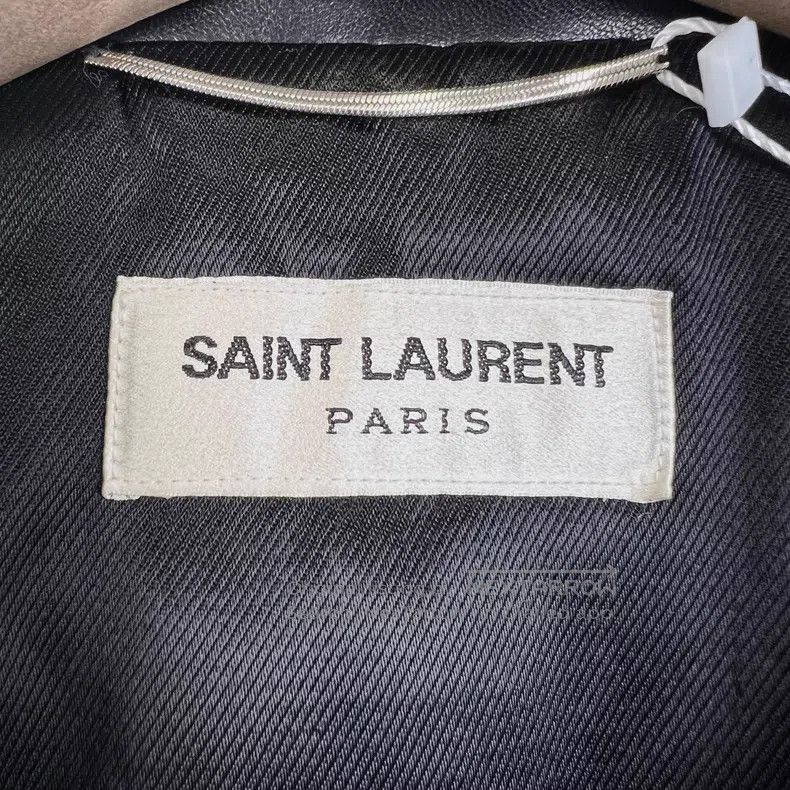 Saint Laurent Paris Saint Laurent Paris Classic Biker Sheepskin Jacket Size XS / US 0-2 / IT 36-38 - 4 Thumbnail