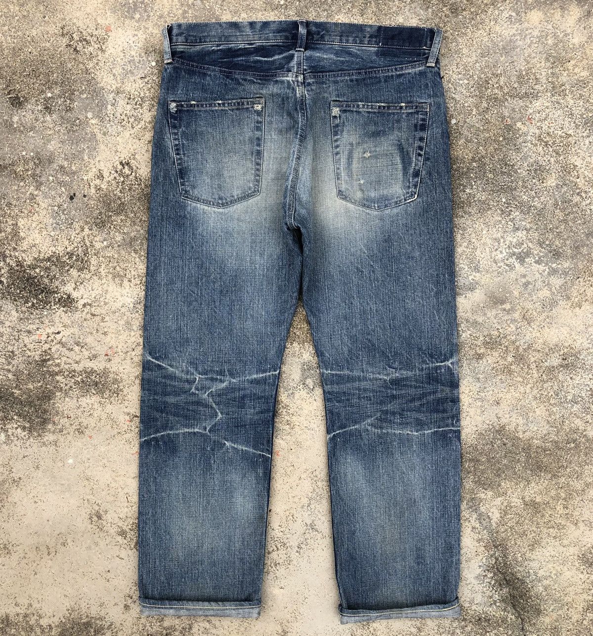 Spellbound Vintage SPELLBOUND Japan Domingo Co. Distressed Denim Pant Size US 34 / EU 50 - 8 Thumbnail