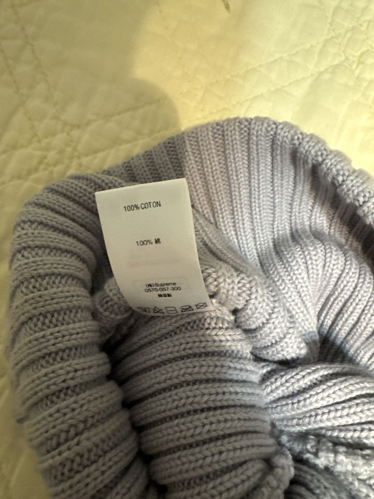 Supreme Supreme gray knitted beanie Size ONE SIZE - 3 Thumbnail