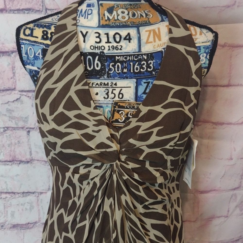 Other Chetta B vintage giraffe silk dress size 4 Size S / US 4 / IT 40 - 2 Thumbnail
