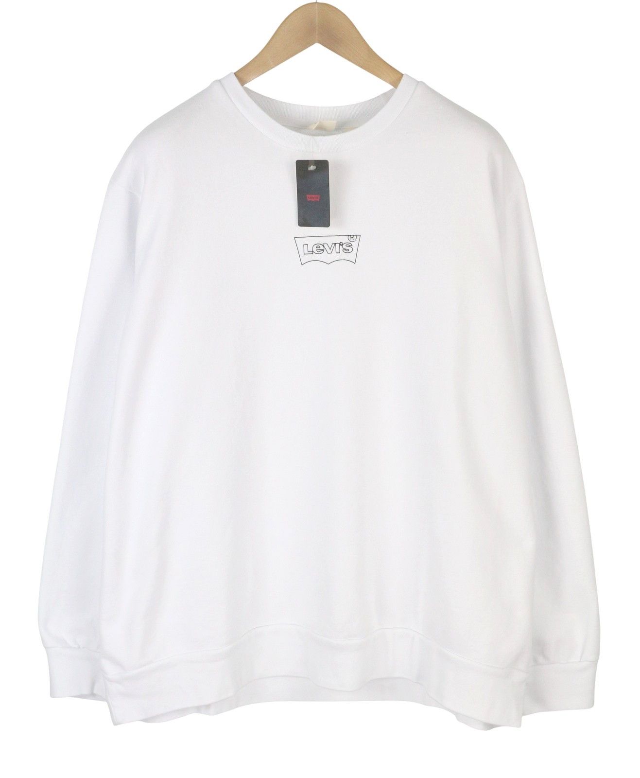 Levi's STANDARD FIT 2XL White Graphic Logo Crew Neck 87101 Size US XXL / EU 58 / 5 - 2 Thumbnail