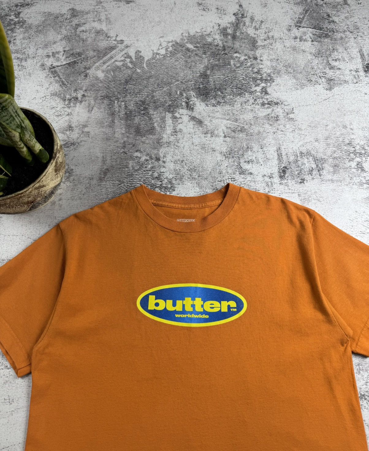 Butter Goods Butter Goods Surf Skate Rap USA Flag Hip Hop Rap Orange Skull Y2K T Shirt Tee Size US M / EU 48-50 / 2 - 5 Thumbnail