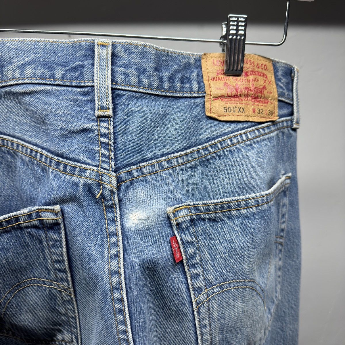 Levi's Levi's 501xx Faded Distressed Jeans ERD Grunge Chrome Size US 32 / EU 48 - 11 Thumbnail