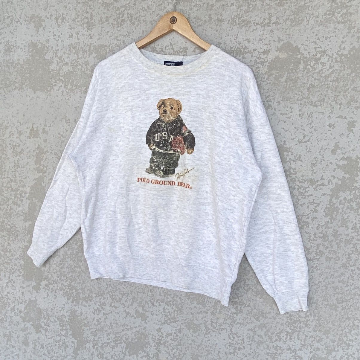 Other Vintage Polo by Polo Ground Printed Crewneck Sweatshirt Gray Size M / US 6-8 / IT 42-44 - 2 Thumbnail