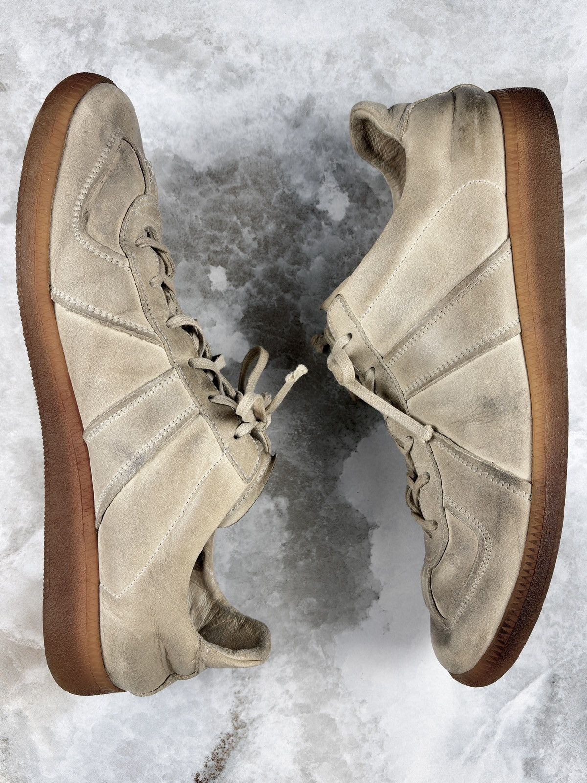 Maison Margiela Maison Margiela Vintage Dirty Beige Replica Gat Sneakers Size US 13 / EU 46 - 3 Thumbnail