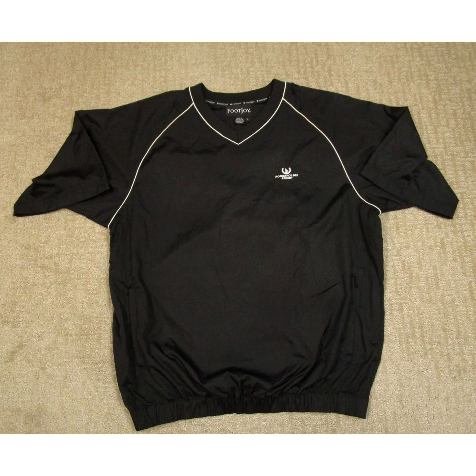 Footjoy FootJoy Windbreaker Men L Black Golf Windshirt Performance Golf Windbreaker Size US L / EU 52-54 / 3 - 2 Thumbnail