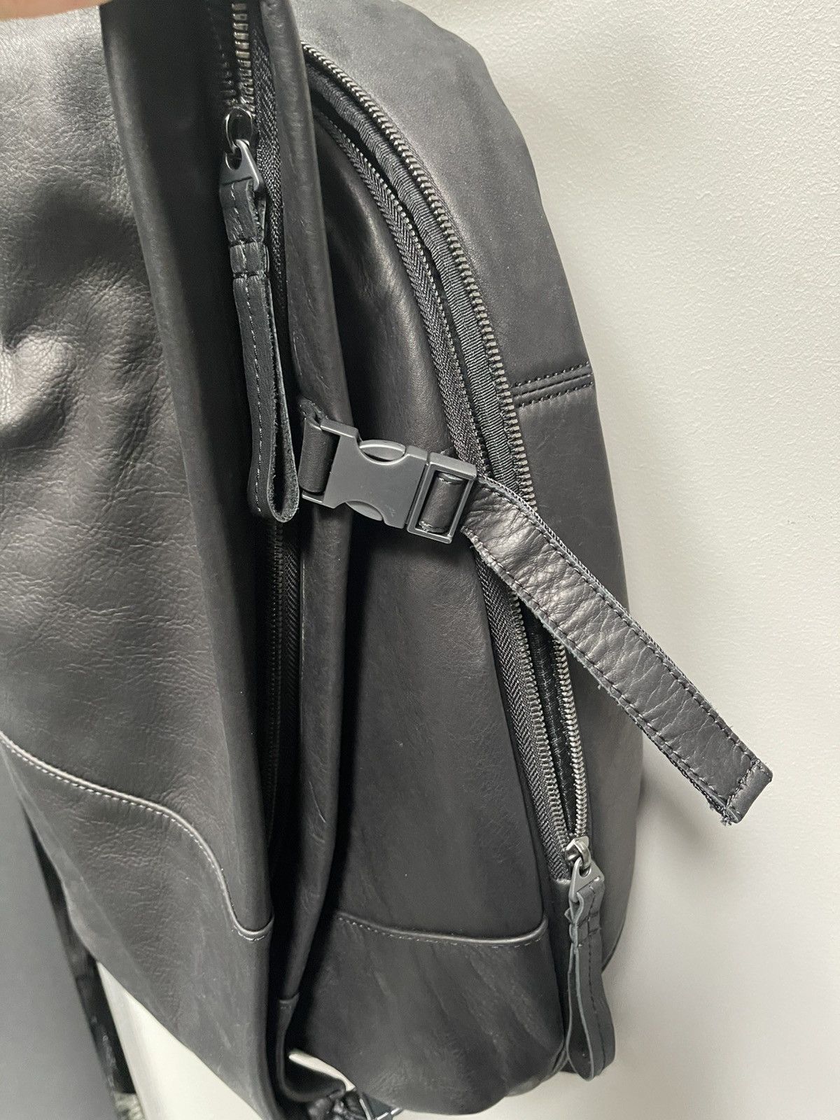 Cote&Ciel Black leather backpack Côte&Ciel Size ONE SIZE - 5 Thumbnail