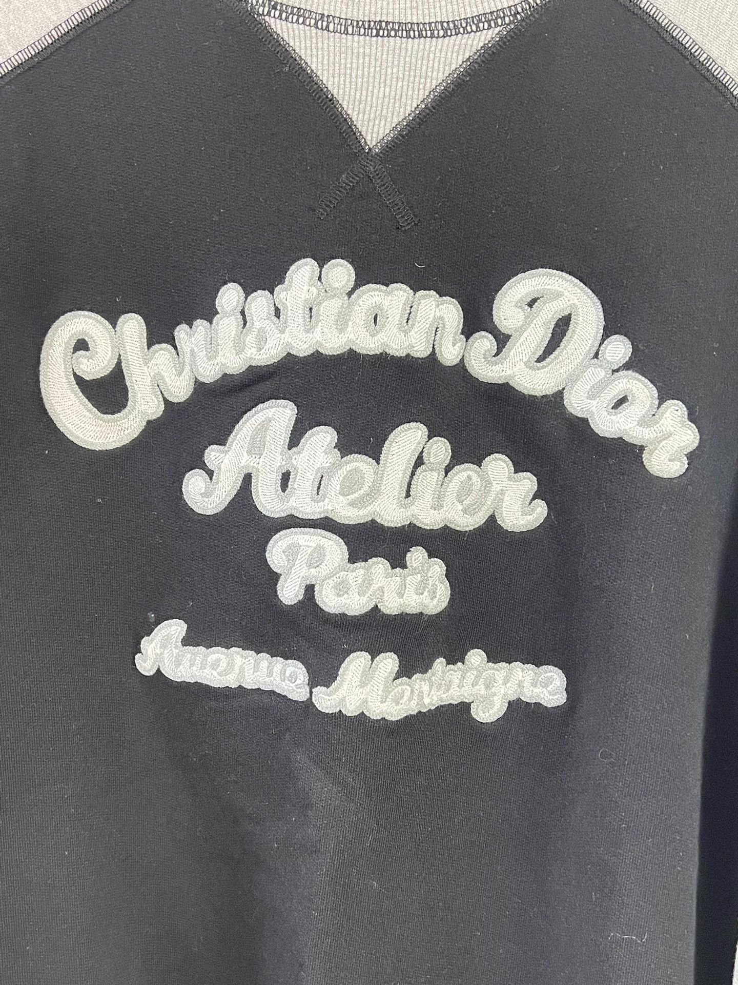 Dior Dior Atelier XS black gray colorblock logo hoodie unisex Size US XS / EU 42 / 0 - 4 Thumbnail