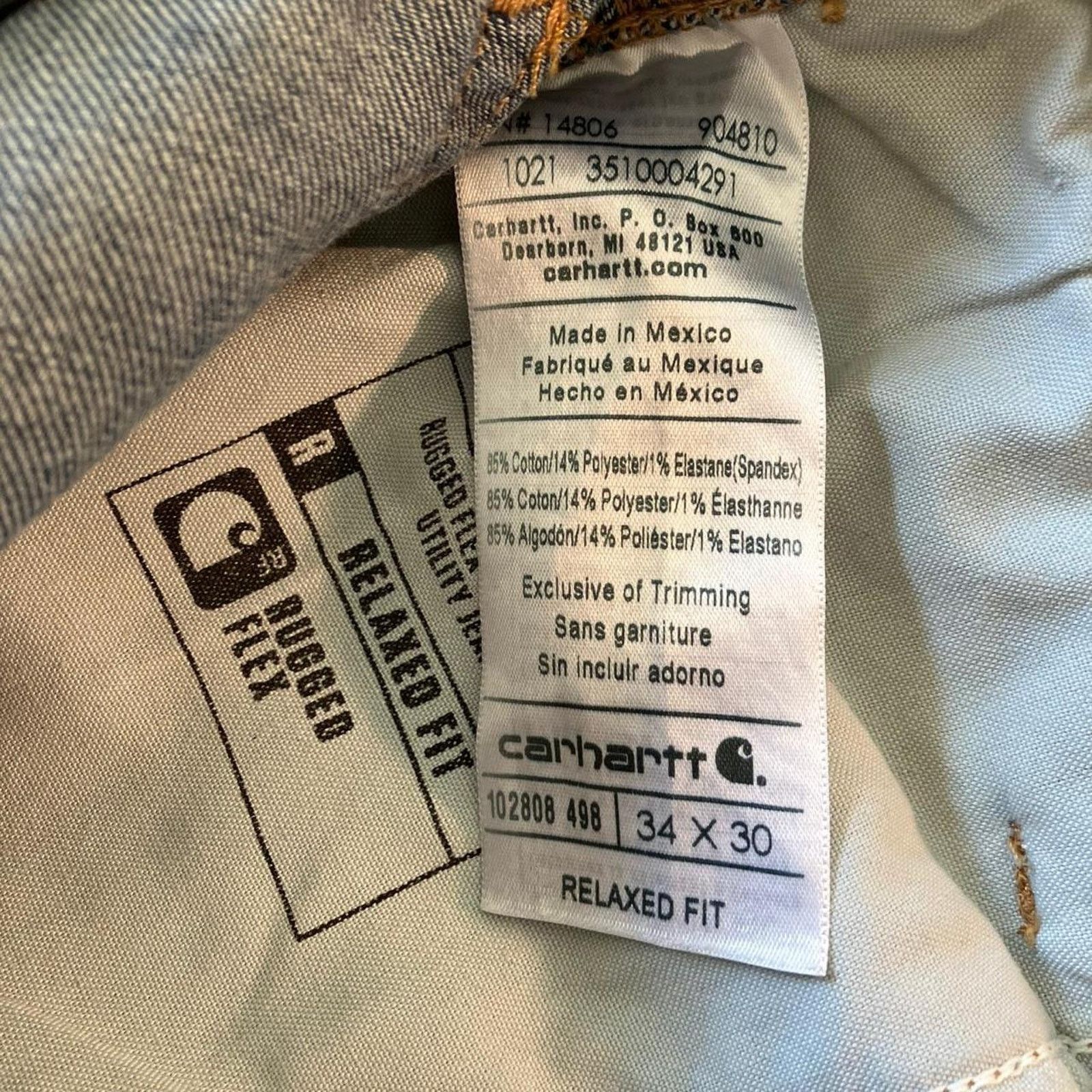 Carhartt Carhartt Relaxed Fit Relaxed Carpenter Denim Workwear Jeans Size US 34 / EU 50 - 5 Thumbnail