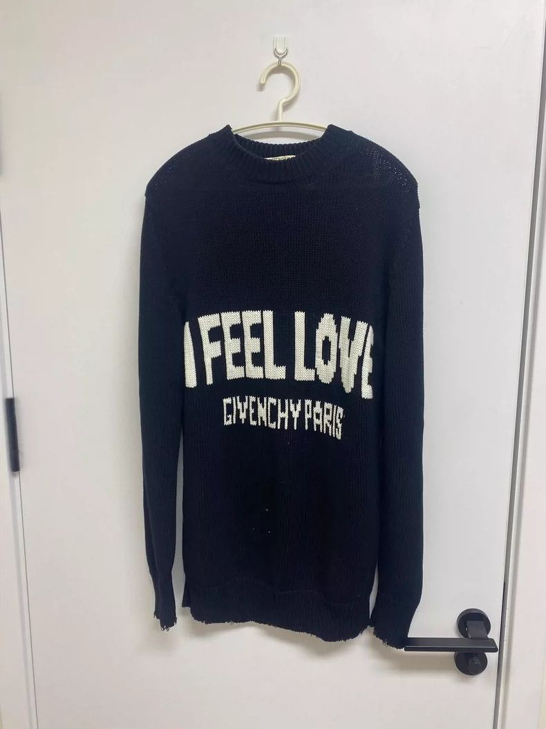 Givenchy Givenchy Black Letter Logo Jacquard Knit Sweater Size US XS / EU 42 / 0 - 1 Thumbnail